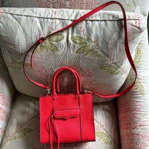 Rebecca Minkoff red mini tote bag
